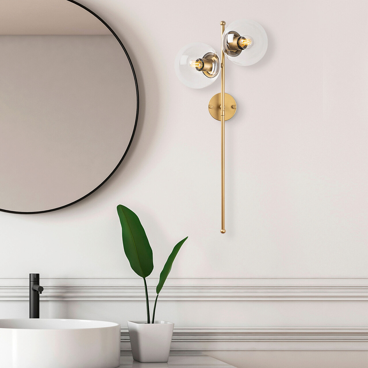 Aplica de perete, Opviq, 942FLG1189, Auriu - imagine 7